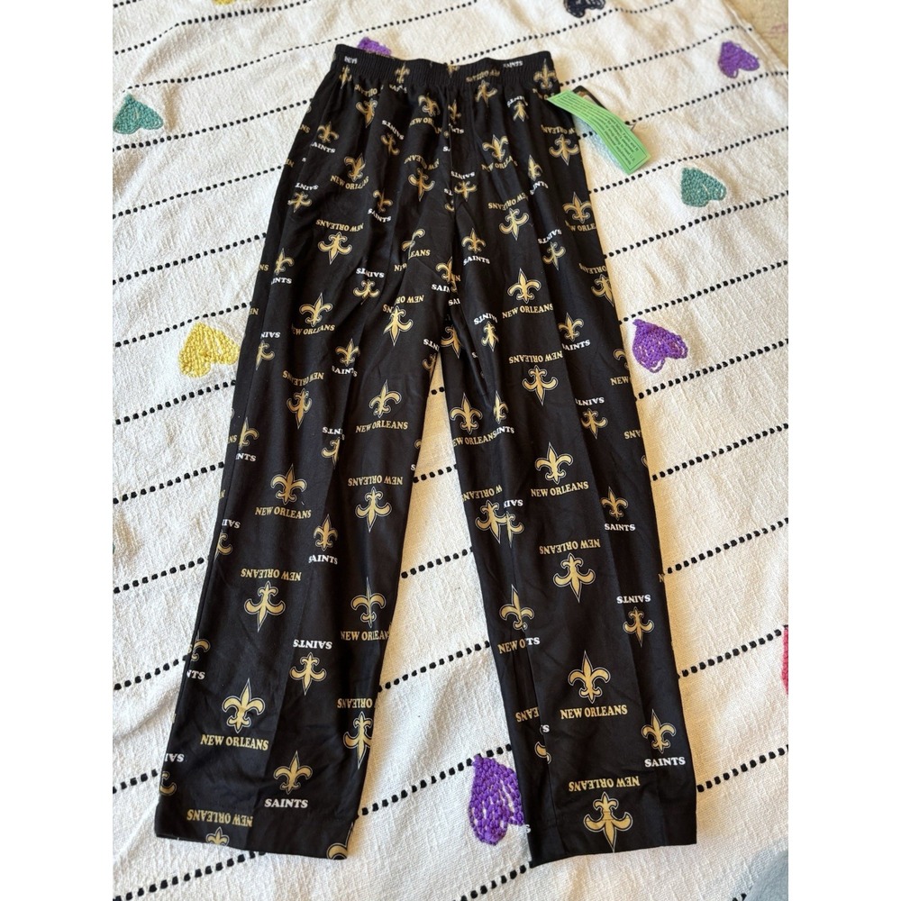 NFL New Orleans Saints Black Lounge Pants Boys Size Medium 10/12
